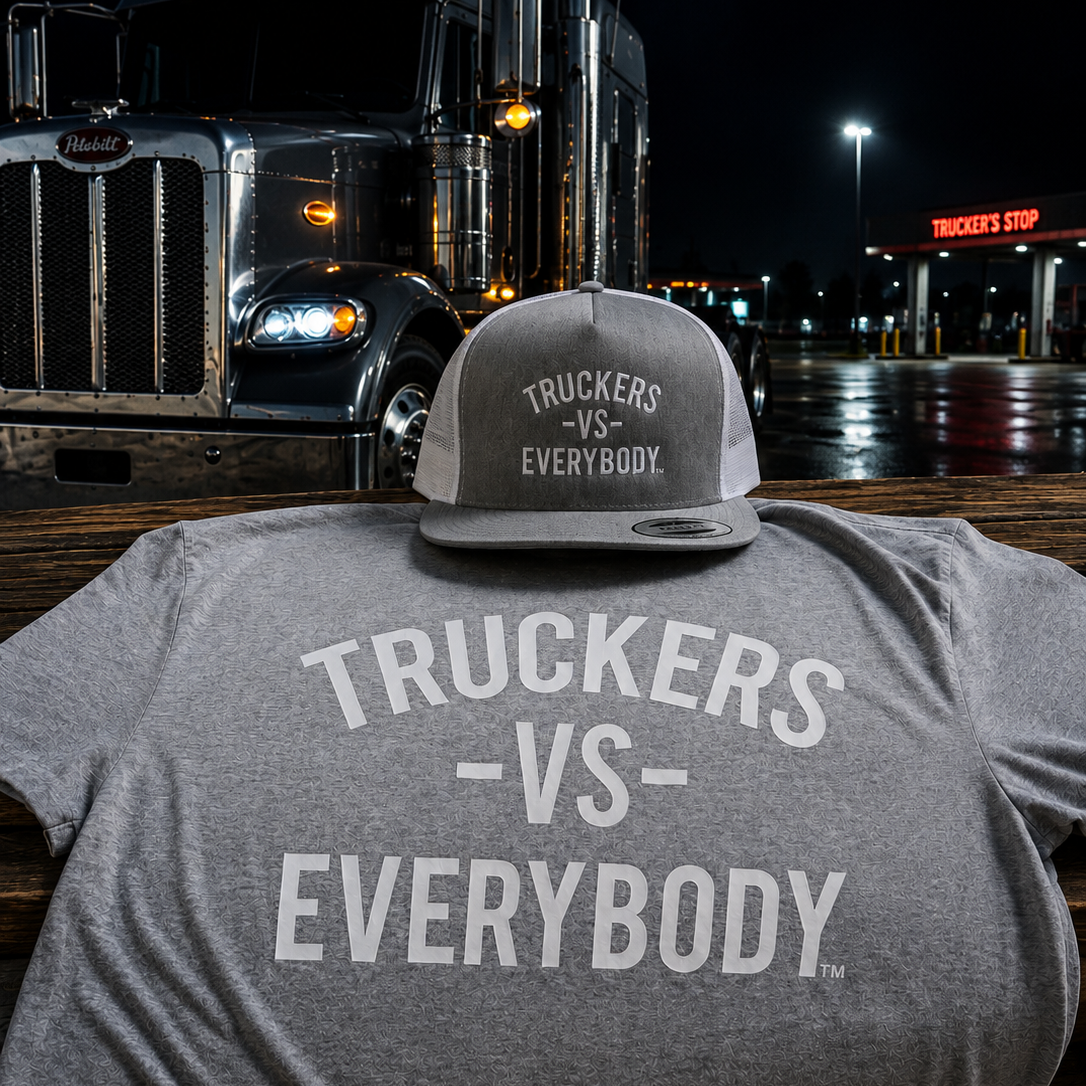 Truckers-Vs-Everybody™ Statement Tee (Grey)