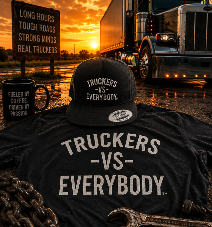 Truckers-Vs-Everybody™ Statement Tee (Black)