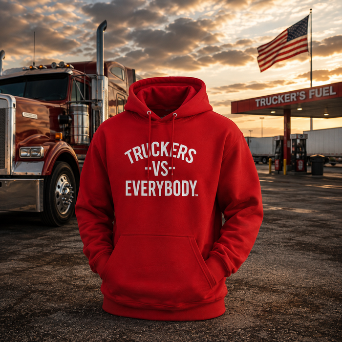 Truckers-Vs-Everybody™ Classic Hoodie (Red)