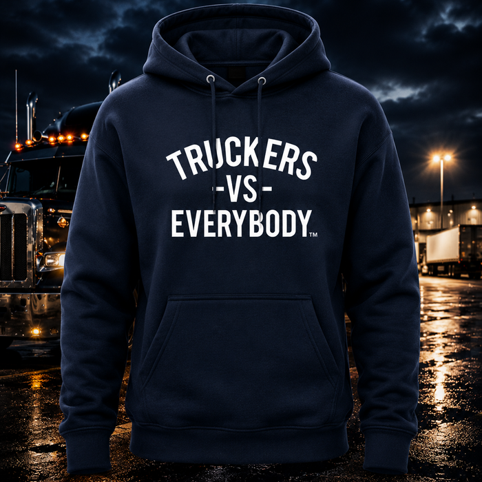 Truckers-Vs-Everybody™ Classic Hoodie (Navy)