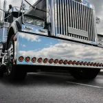 Chrome plated truck front view